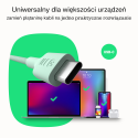 Green Cell Kabelis USB-C 2m 100W Greencell PowerStream greitas įkrovimas PD Snow Baltas Green Cell Kabelis USB-C 2m 100W Greencell PowerStream greitas įkrovimas PD Snow Baltas