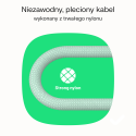 Green Cell Kabelis USB-C 2m 100W Greencell PowerStream greitas įkrovimas PD Snow Baltas Green Cell Kabelis USB-C 2m 100W Greencell PowerStream greitas įkrovimas PD Snow Baltas