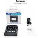 Xtar 4 x Ni-MH ja 1,5 V Li-ion AA/AAA akkulaturi L4 Xtar 4 x Ni-MH ja 1,5 V Li-ion AA/AAA akkulaturi L4