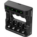 Xtar 4 x Ni-MH ir 1,5V Li-ion AA/AAA akumuliatorių kroviklis L4 Xtar 4 x Ni-MH ir 1,5V Li-ion AA/AAA akumuliatorių kroviklis L4