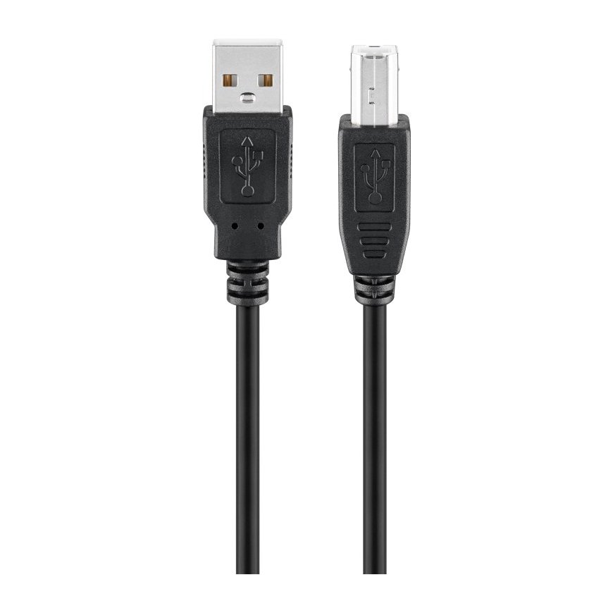 Goobay 68900 USB кабель USB 2.0 1,8 m USB A USB B Черный