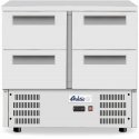 Refrigerator Arktic Stainless steel refrigerator with 4 drawers and lower unit 247 l Refrigerator Arktic Stainless steel refrigerator with 4 drawers and lower unit 247 l