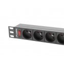 Lanberg PDU-09E-0300-BK maitinimo paskirstymo įrenginys 9 AC išvestis(ys / čių) 1U Juoda Lanberg PDU-09E-0300-BK maitinimo paskirstymo įrenginys 9 AC išvestis(ys / čių) 1U Juoda