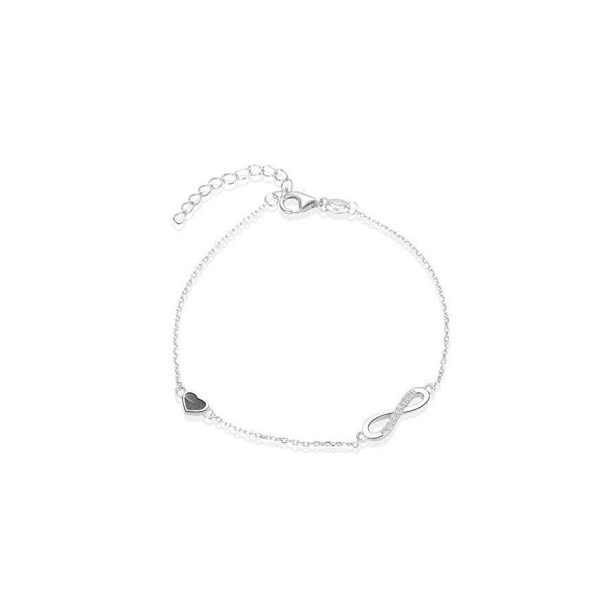 Beneto Fashionable silver bracelet endless love AGB629 / 21
