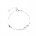 Beneto Fashionable silver bracelet endless love AGB629 / 21 Beneto Fashionable silver bracelet endless love AGB629 / 21