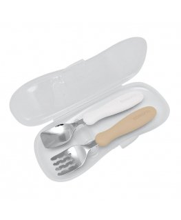 Cutlery EDISONmama, from 18 months with tray MILK/POTATO, KJ2838