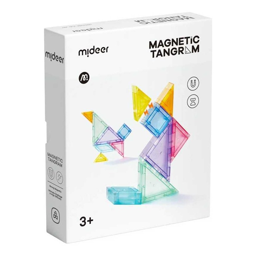Mideer Magnetic tangram 3D with hourglass