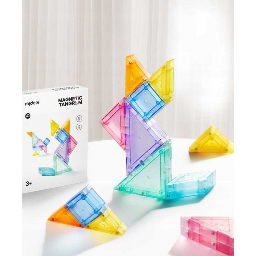 Mideer Magnetyczny tangram 3D su klepsydrą MD4281 – 3