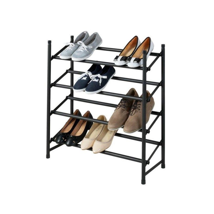 WENKO Telescopic shoe rack HERO, black