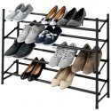 Telescopic shoe rack HERO, black, WENKO Telescopic shoe rack HERO, black, WENKO
