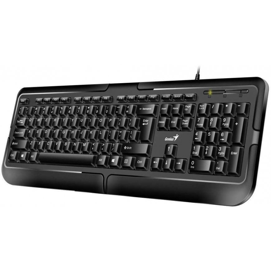 Genius KB-118 II, klaviatūra CZ/SK, klasyczna, neperšlampamas rodzaj su laidu (PS/2), juoda – 2