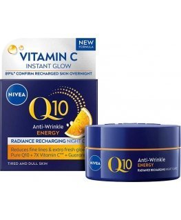 Nivea Energizing night cream against wrinkles Q10 Energy (Cream) 50 ml 50ml topical care product