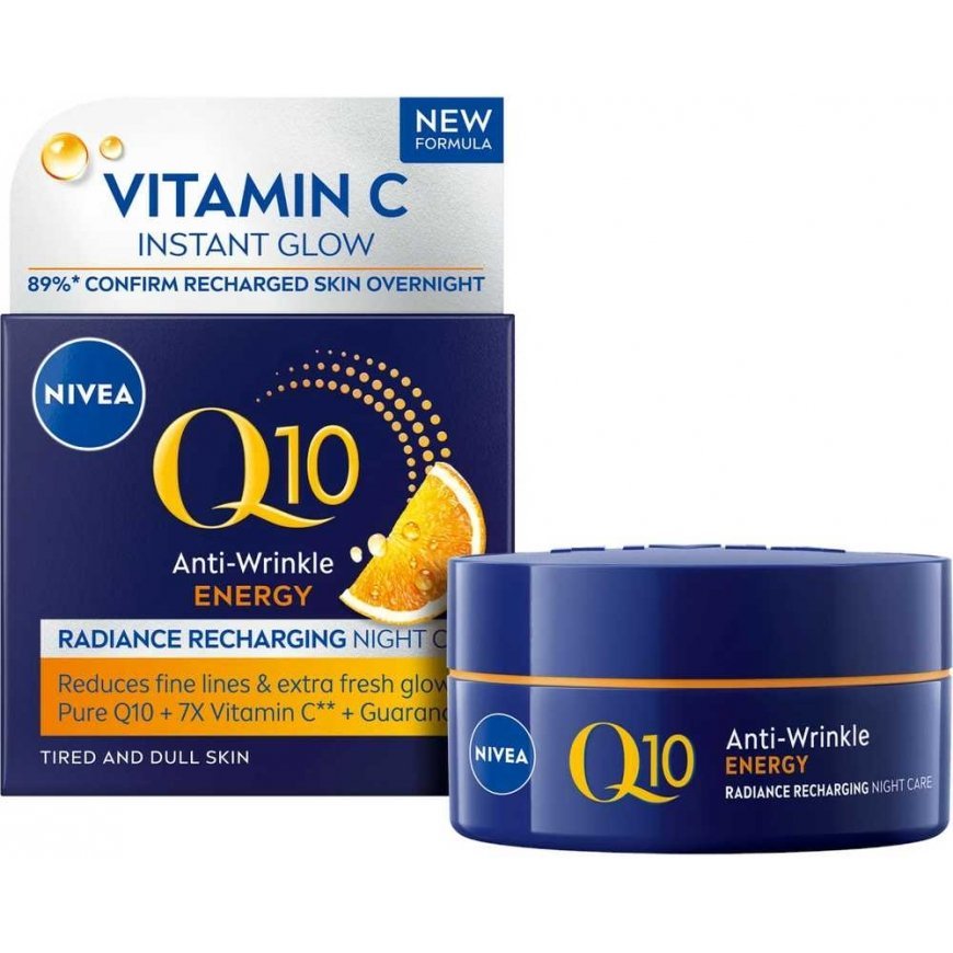 Nivea Energizing night cream against wrinkles Q10 Energy (Cream) 50 ml 50ml topical care product – 3
