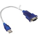 InLine 33304 serijinis kabelis Mėlyna, Permatomas USB A tipo DB-9 InLine 33304 serijinis kabelis Mėlyna, Permatomas USB A tipo DB-9