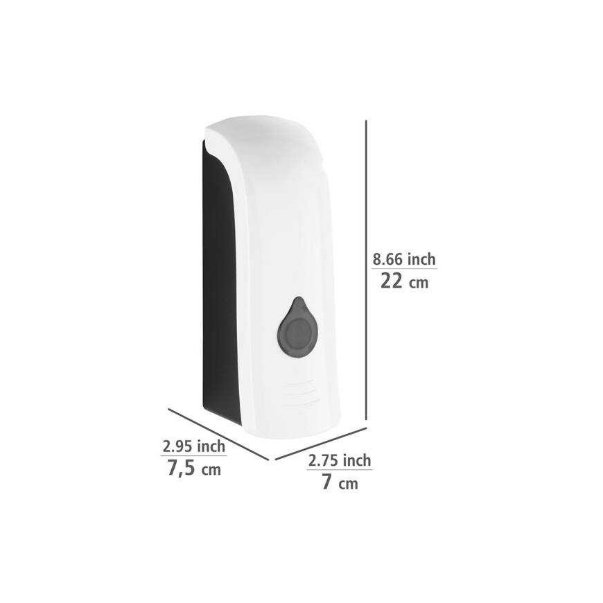 Soap and disinfectant liquid dispenser RANERA, white, 280 ml, Wenko – 3