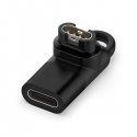 Adapter USB-C Beline do ładowania zegarków Garmin czarny Adapter USB-C Beline do ładowania zegarków Garmin czarny