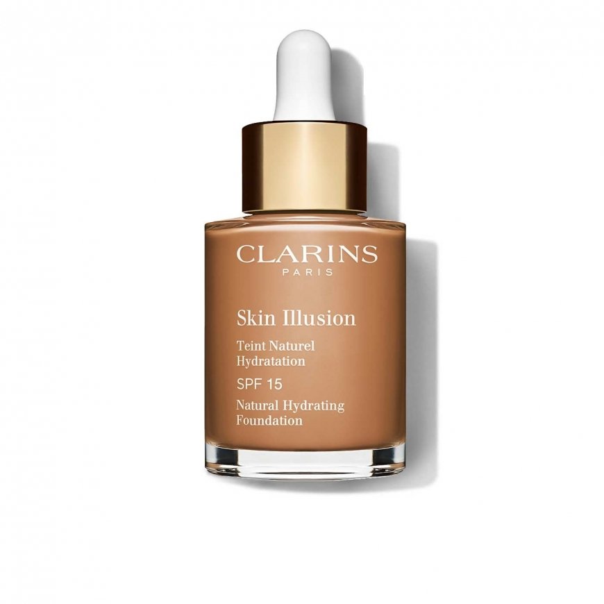 Clarins Skin Illusion 30 ml Buteliukas su pipete Skystis 113 Chestnut