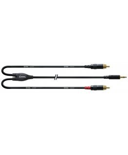 Cordial CFY 3 WCC audiokaapeli 3 m 2 x RCA 3.5mm musta