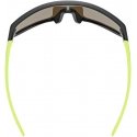 Glasses Uvex skyrise jr. black-yellow matt / mirror yellow