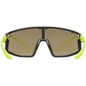 Akiniai Uvex skyrise jr. juodas-yellow matt / mirror yellow