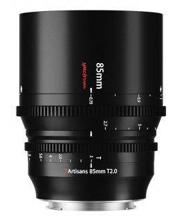 7Artisans 85mm T2.0 Canon RF MILC/SLR Kino objektīvs Melns