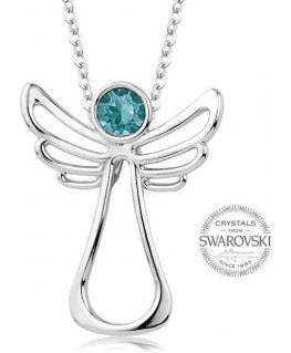 Levien Guardian Angel Turquoise Crystal kaulakoru