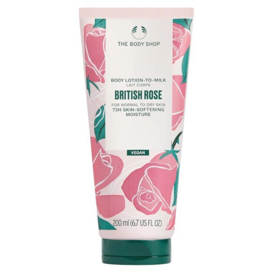 The Body Shop -vartalovoide normaalille ja kuivalle iholle British Rose (Body lotion) 200 ml 200 ml Naisille