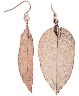 Troli Rose gold earrings Laurel leaves Laurel