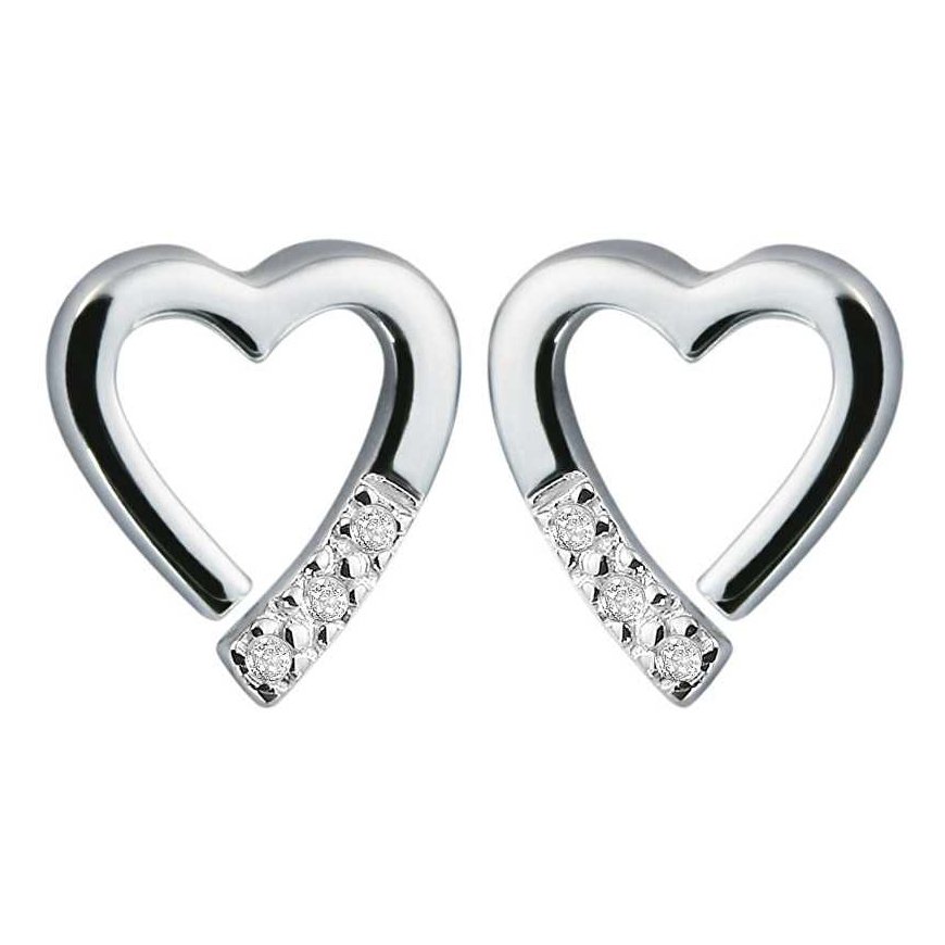Earrings Hot Diamonds Just Add Love DE110 Memories