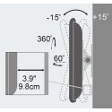 Techly Wall Support for LCD LED 13-30" Full Motion White" ICA-LCD 201WH Techly Wall Support for LCD LED 13-30" Full Motion White" ICA-LCD 201WH