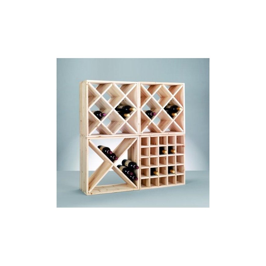 Wooden wine rack, 24 bottles, ZELLER – 3