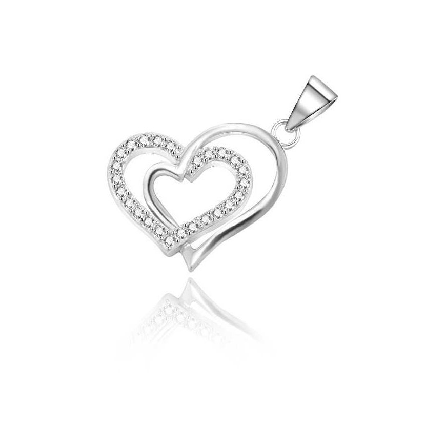 Beneto Original silver heart pendant AGH514