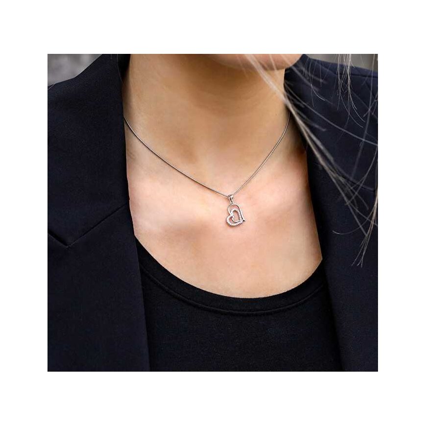 Beneto Original silver heart pendant AGH514 – 2