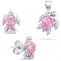 Brilio Silver Brilio Silver Playful silver jewelry set with zircons Turtle SET233WP (earrings, pendant) Brilio Silver Brilio Silver Playful silver jewelry set with zircons Turtle SET233WP (earrings, pendant)