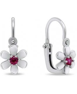 Brilio Silver Brilio Silver Design girl´s silver earrings Flowers EA193WR