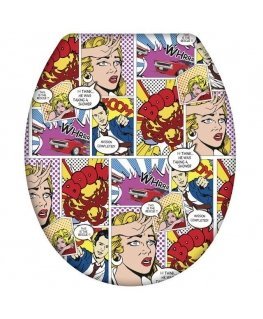 Pop-Art toilet seat - Duroplast, free-falling, WENKO