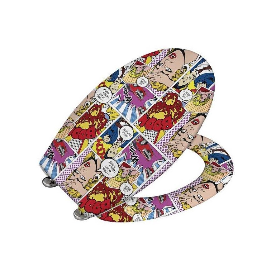 Pop-Art toilet seat - Duroplast, free-falling, WENKO – 3