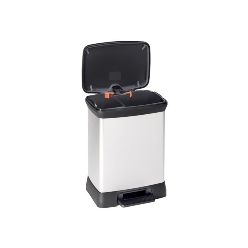 Curver Deco Bins Deco 28 L Stačiakampio formos Plastikas Juoda, Pilka