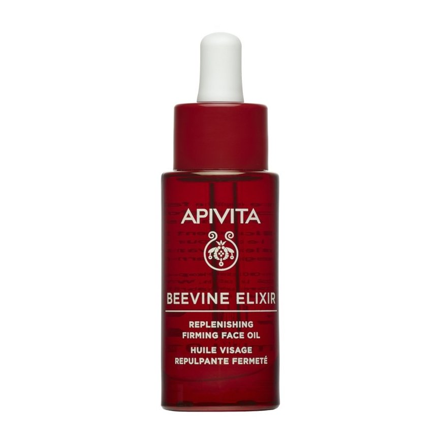 Apivita BEEVINE ELIXIR KASVOÖLJY KIINTEÄ JA KORJAA Propolis- ja rypäleensiemenöljy 30 ml – 2