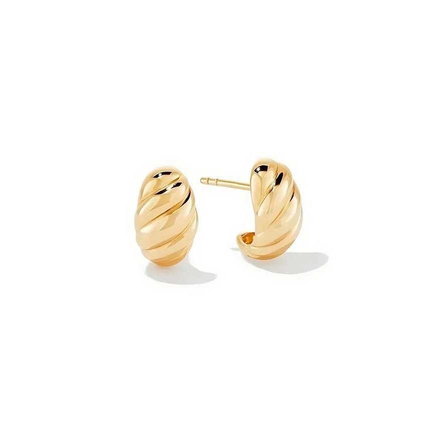 Troli Timeless gold-plated women`s steel earrings