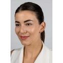 Brilio Silver Long chain earrings with zircons EA1007R Brilio Silver Long chain earrings with zircons EA1007R
