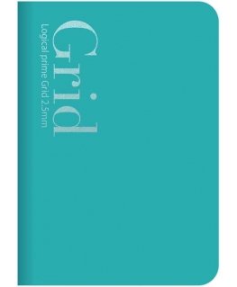 Nakabayashi Coltd Notebook "Logical Prime Grid" B6, 2,5 mm ristikot - turkoosi NB601-7