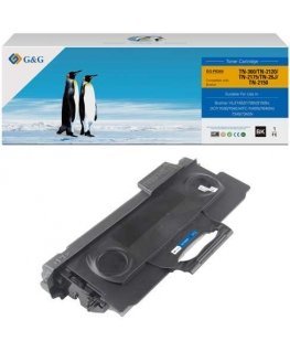 TONER Su G&G suderinami dažai su Brother TN2120, NT-PB360, juodi, 2600s