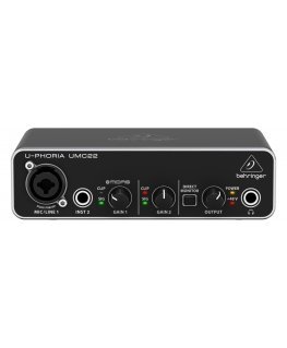 Behringer UMC22 papildoma muzikos įranga Koncertas / studijos įrašas Pradinis stiprintuvas