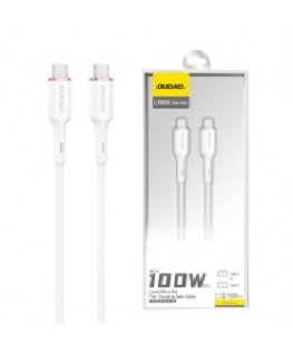 DUDAO L7SCC USB-C to Cable 100W 1m USB kabelis USB C Balta