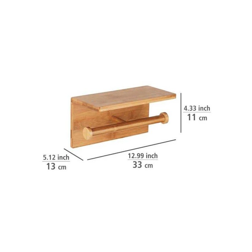 Toilet paper holder BAMBUSA, bamboo, Wenko – 4