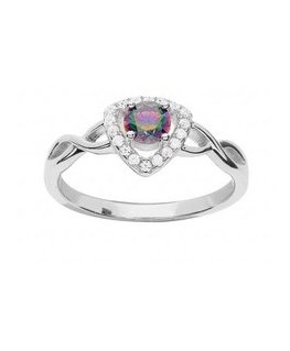 Brilio Silver Brilio Silver Charming silver ring with zircons RI085W