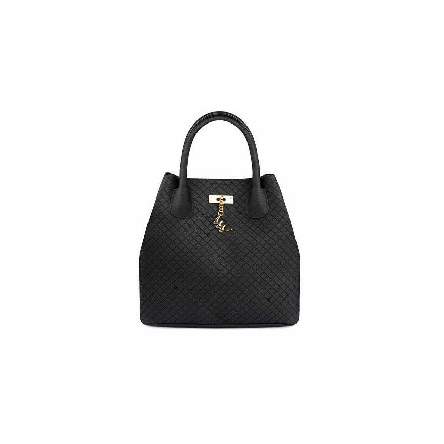 Vuch Women's Gabi Diamond Black Handbag