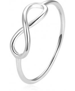 Beneto Elegant Silver Infinity Ring AGG357