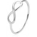 Beneto Elegant Silver Infinity Ring AGG357